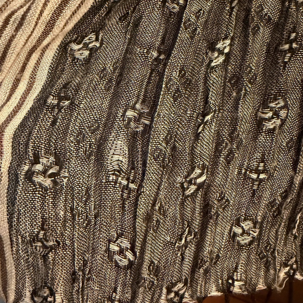 Lightweight Crinkle Scarf in Charcoal Gray - Picture 3 of 5